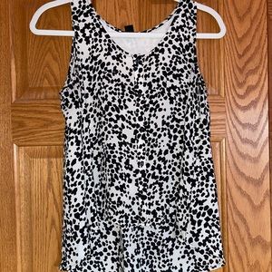 Business casual black and white tank